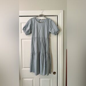 Everlane The Tiered Poplin Dress